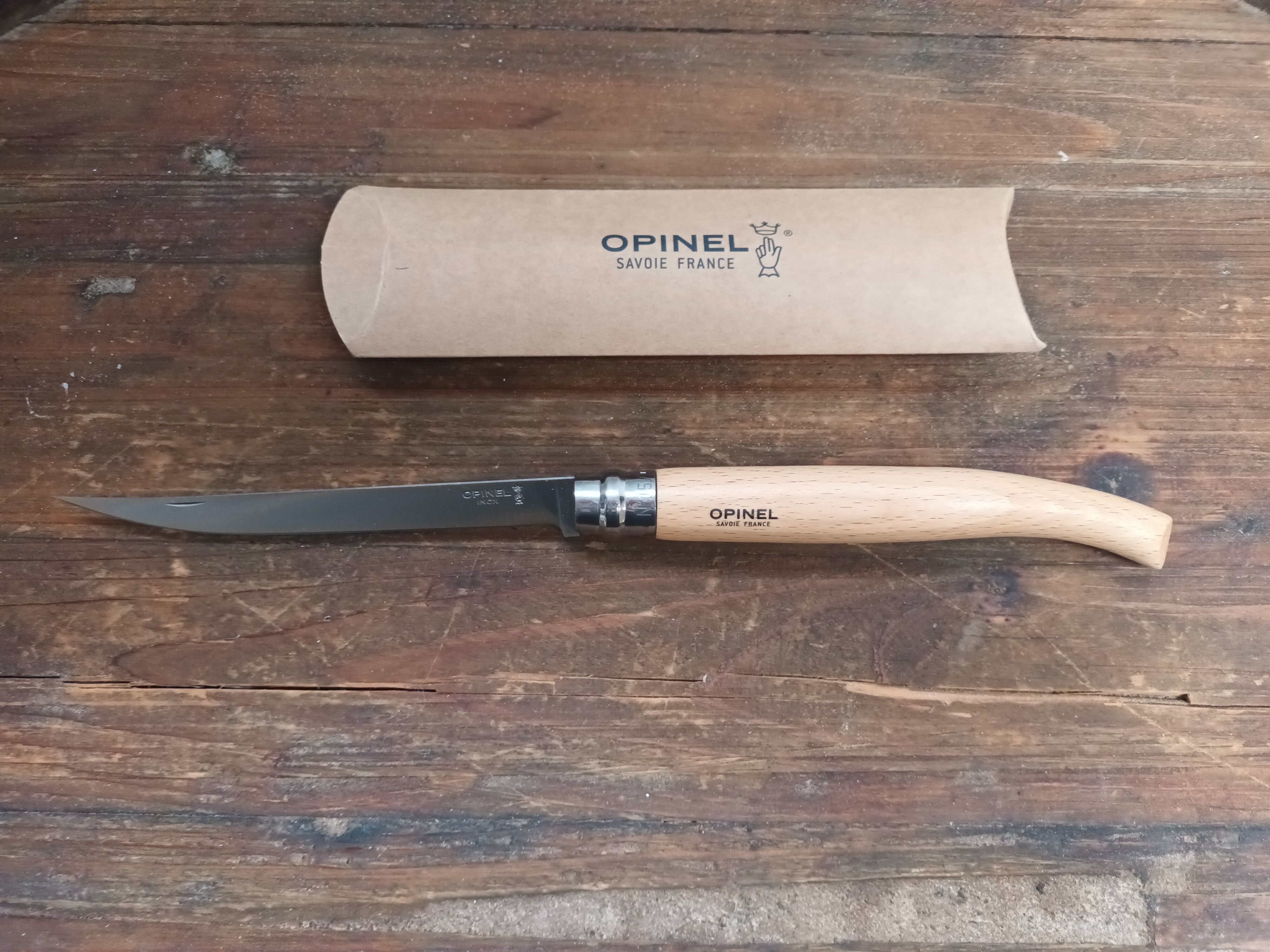 Opinel Slim Filleting Knife - including Age Verification Special Delivery  charge - The Bertinet Kitchen Cookery School