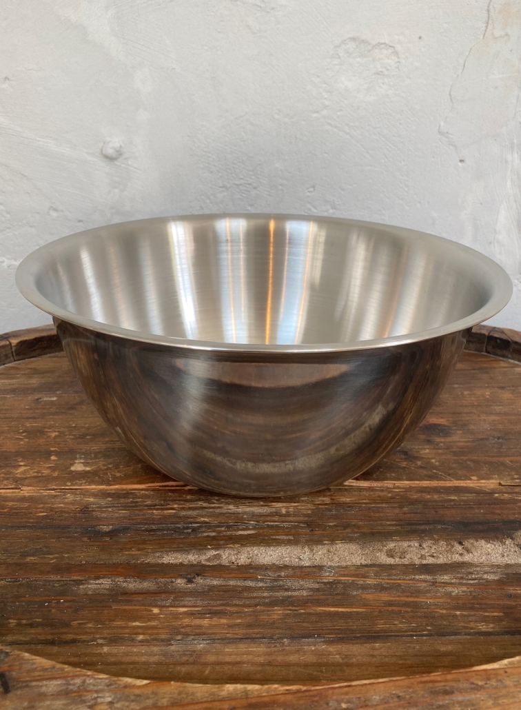 Stainless Steel Mixing Bowl 5 Litre - The Bertinet Kitchen Cookery School